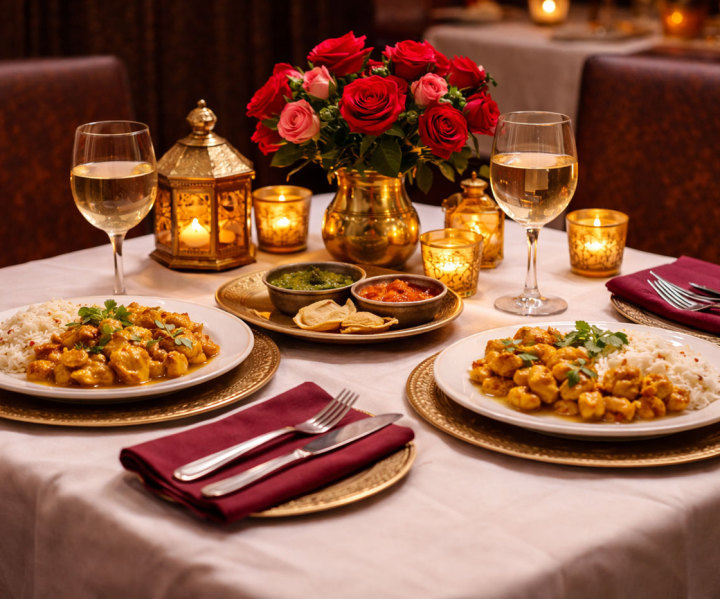 Romantische Tischdeko im Restaurant GURU